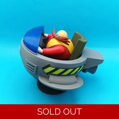 Sonic the Hedgehog - Egg Mobile - Designed for the Jakks Pacific action figure